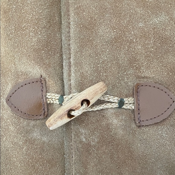 London Fog | Rare Vintage Suede Toggle Duffle Coat - Picture 5 of 12